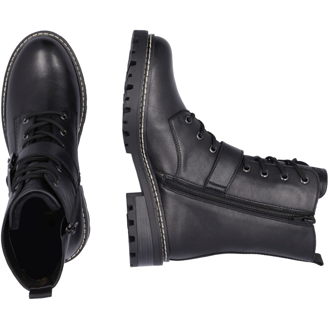 black casual closed ladies mid height boots