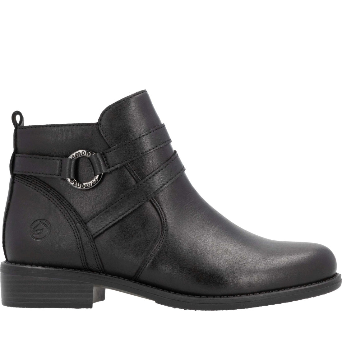 black casual closed ladies mid height boots