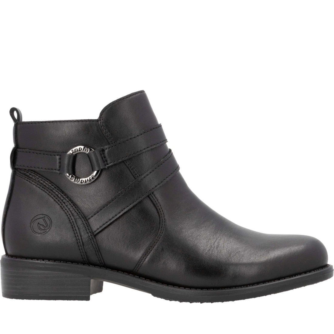 black casual closed ladies mid height boots