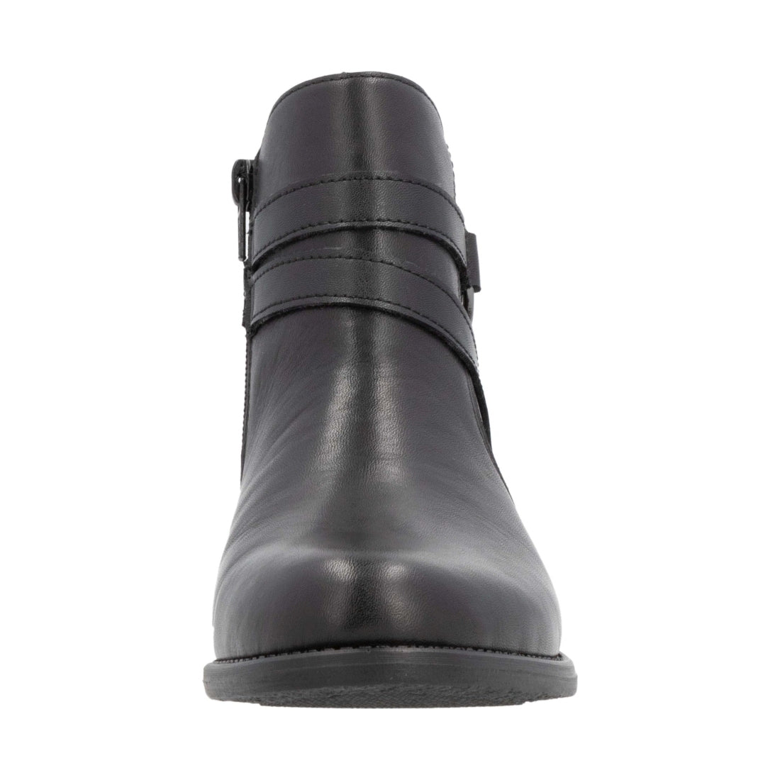 black casual closed ladies mid height boots