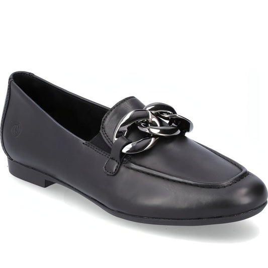 black casual closed ladies shoes