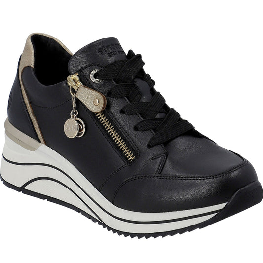 black casual closed ladies shoes