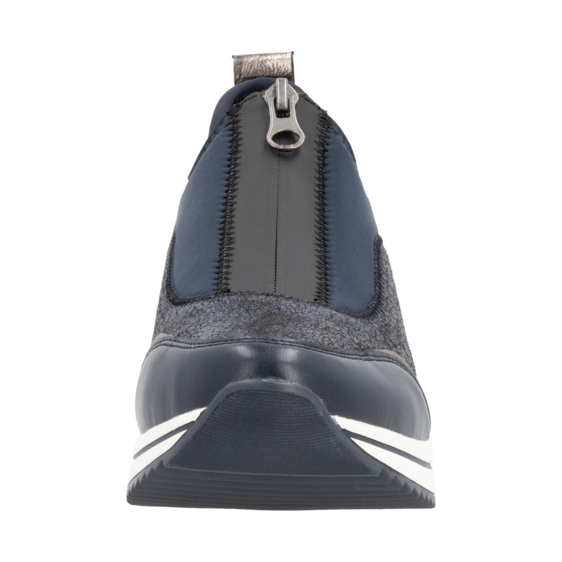 blue combination casual closed ladies shoes