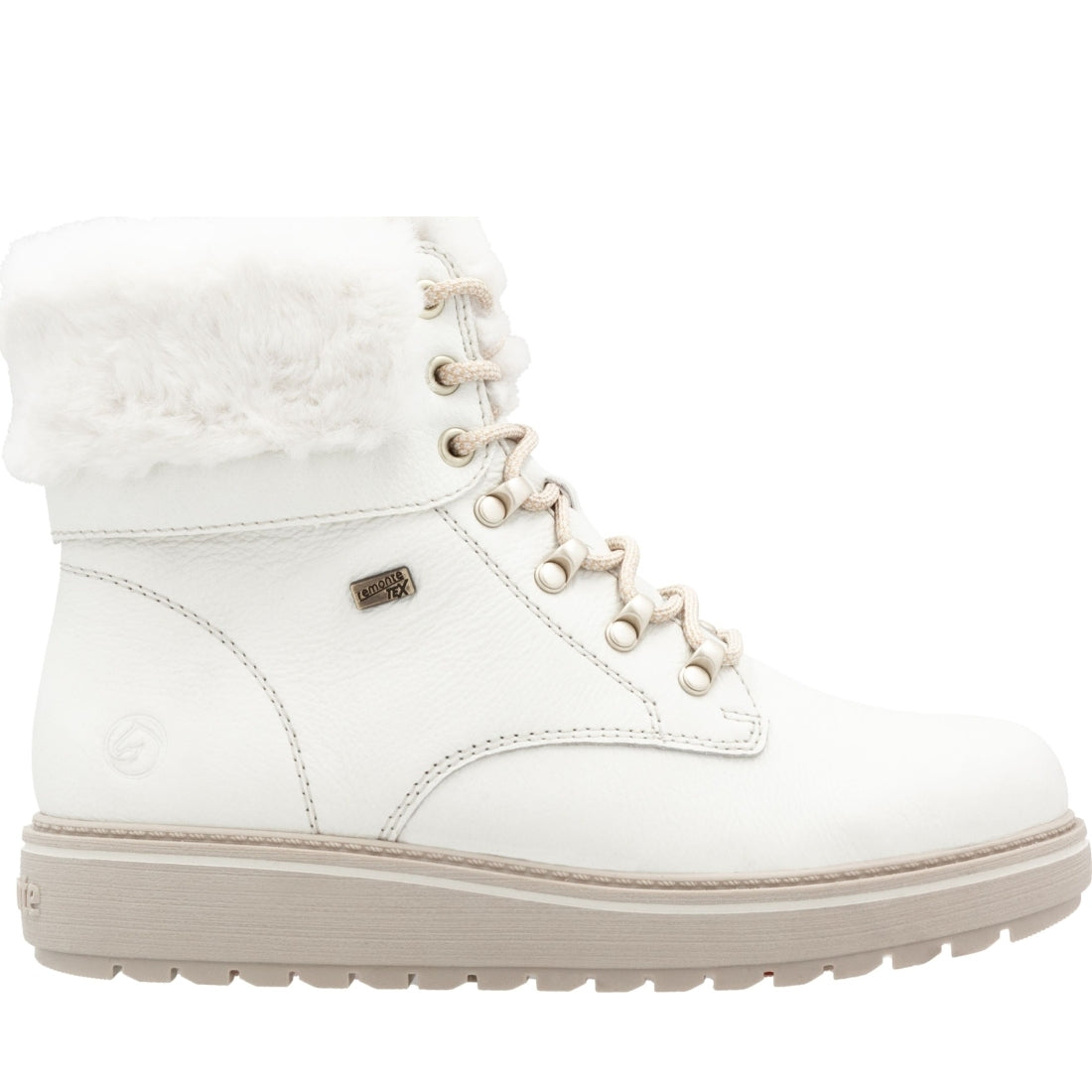 white casual closed ladies mid height boots