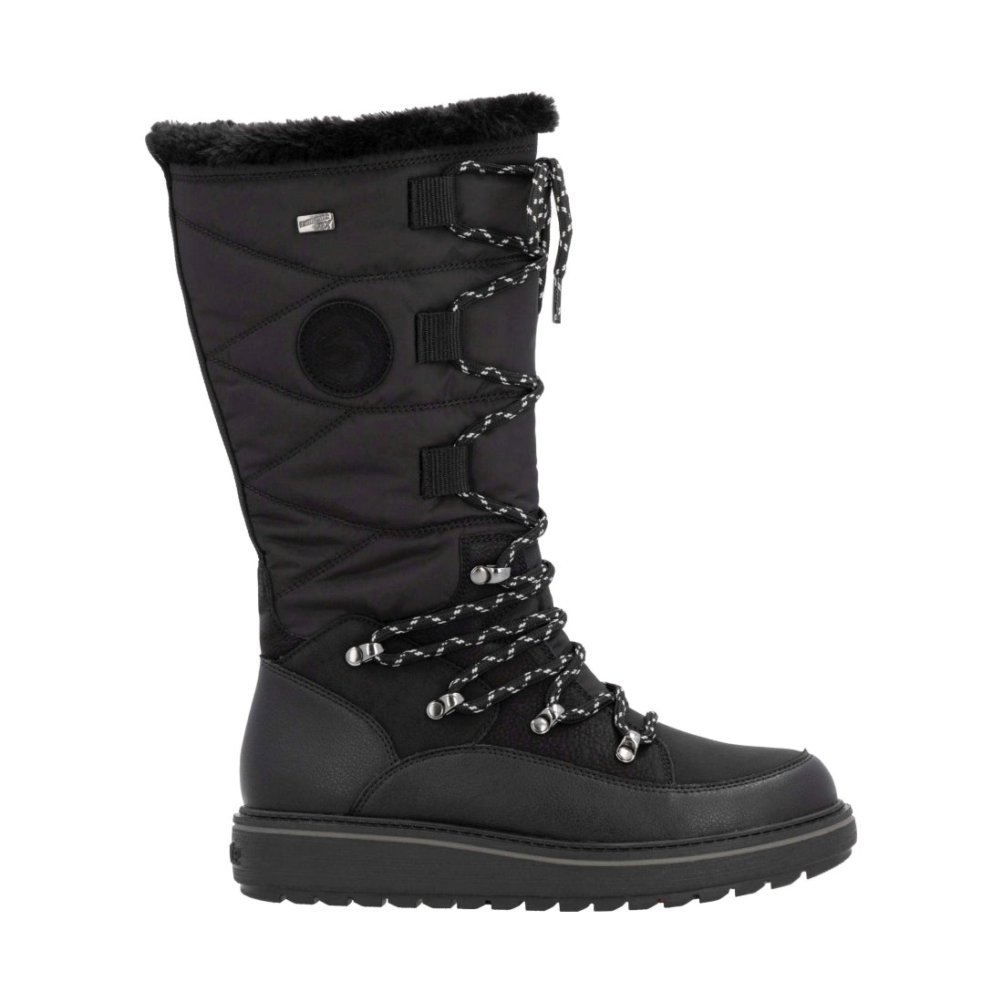 black casual closed ladies' boots