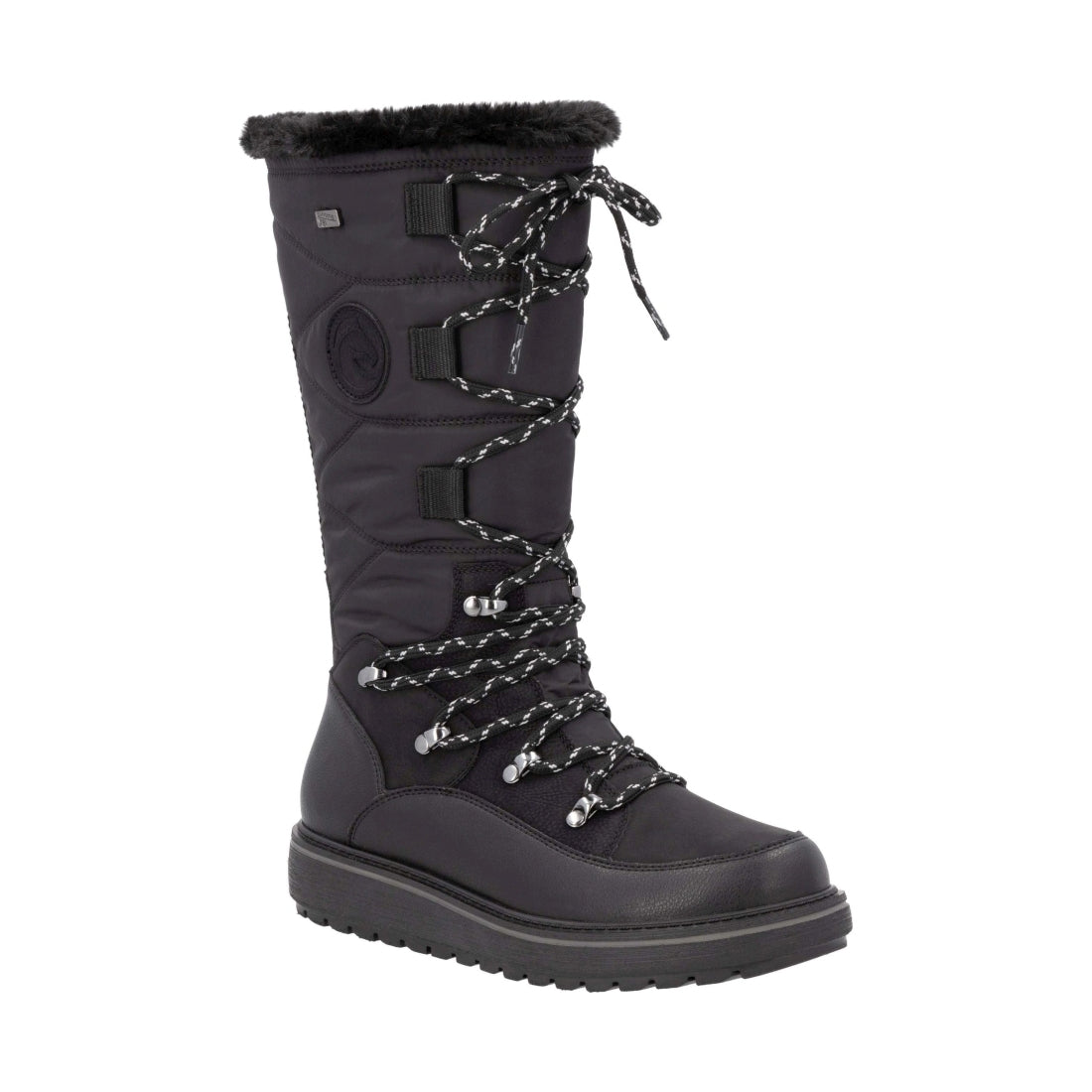 black casual closed ladies' boots