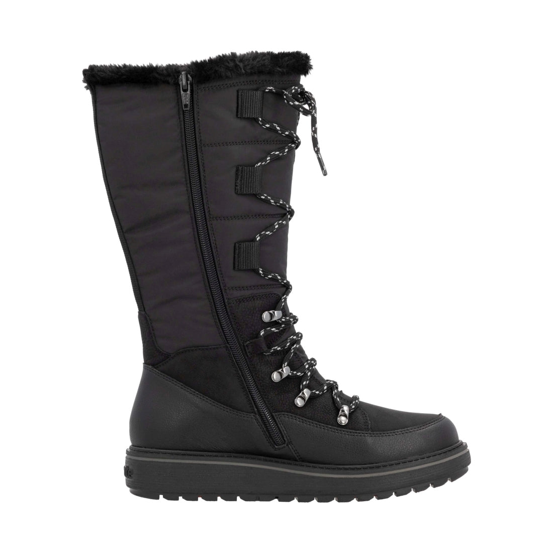 black casual closed ladies' boots