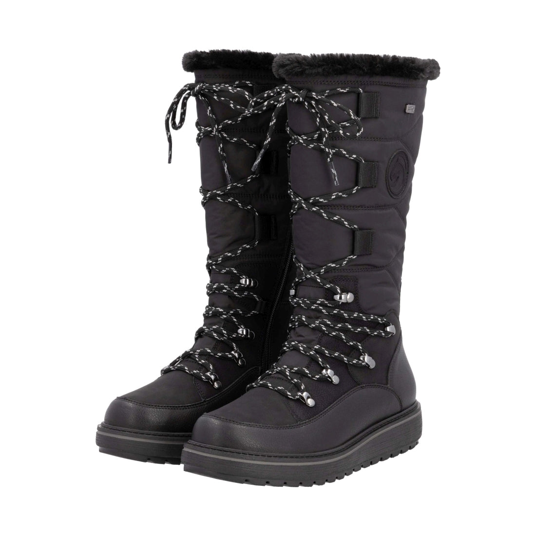 black casual closed ladies' boots