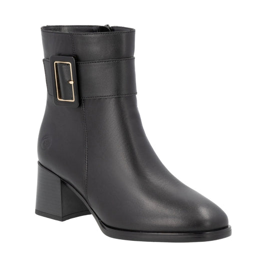 black elegant closed ladies mid height boots