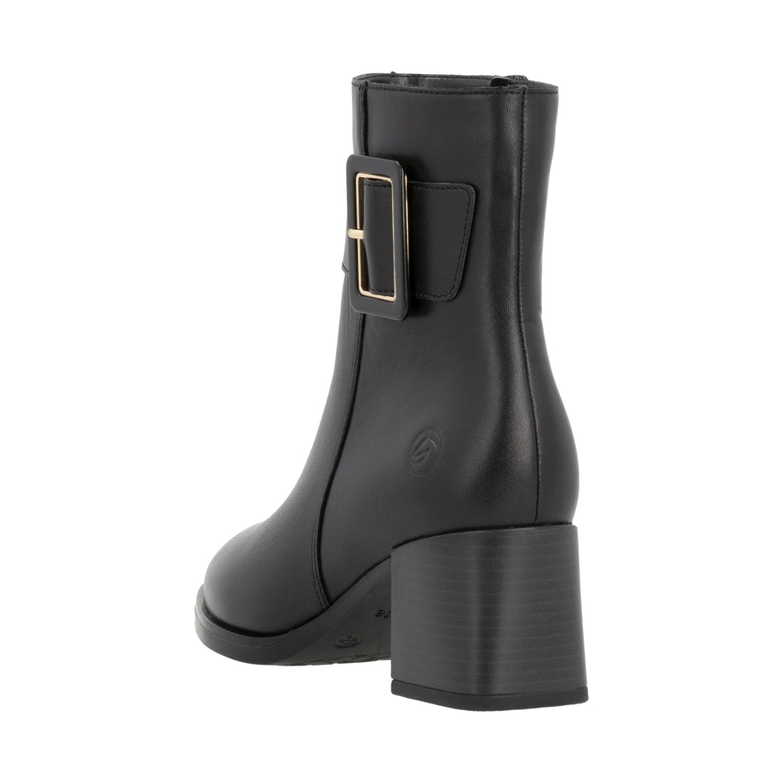 black elegant closed ladies mid height boots