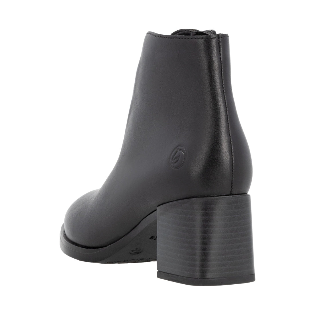 black elegant closed ladies mid height boots