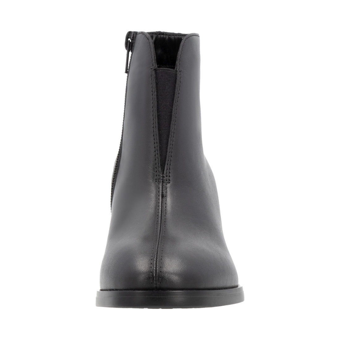 black elegant closed ladies mid height boots