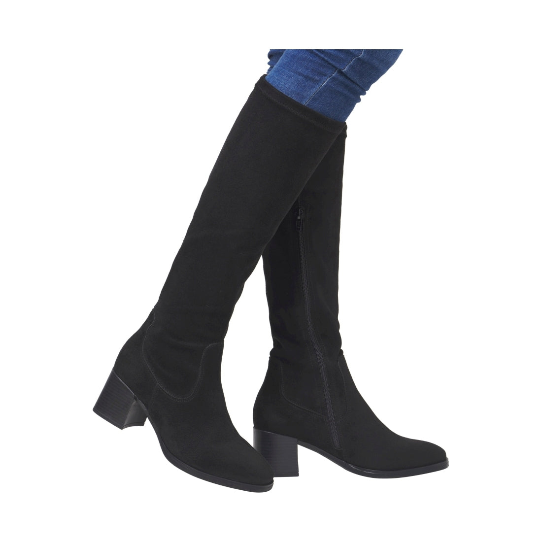 black elegant closed ladies' boots