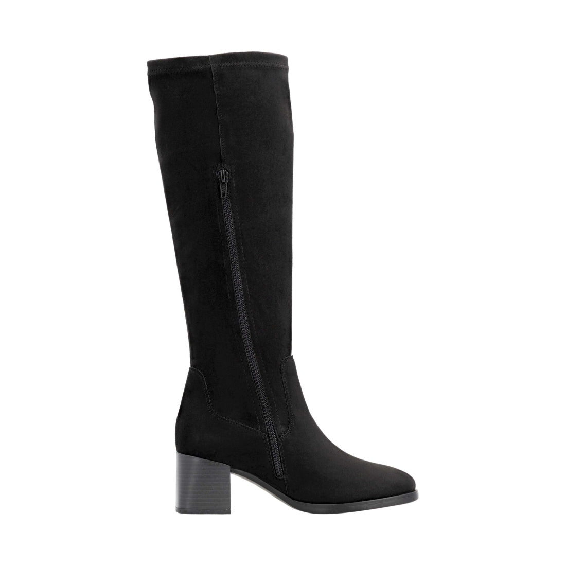 black elegant closed ladies' boots