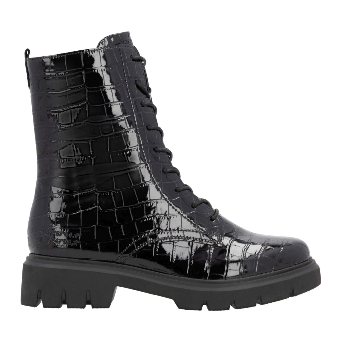 black casual closed ladies mid height boots