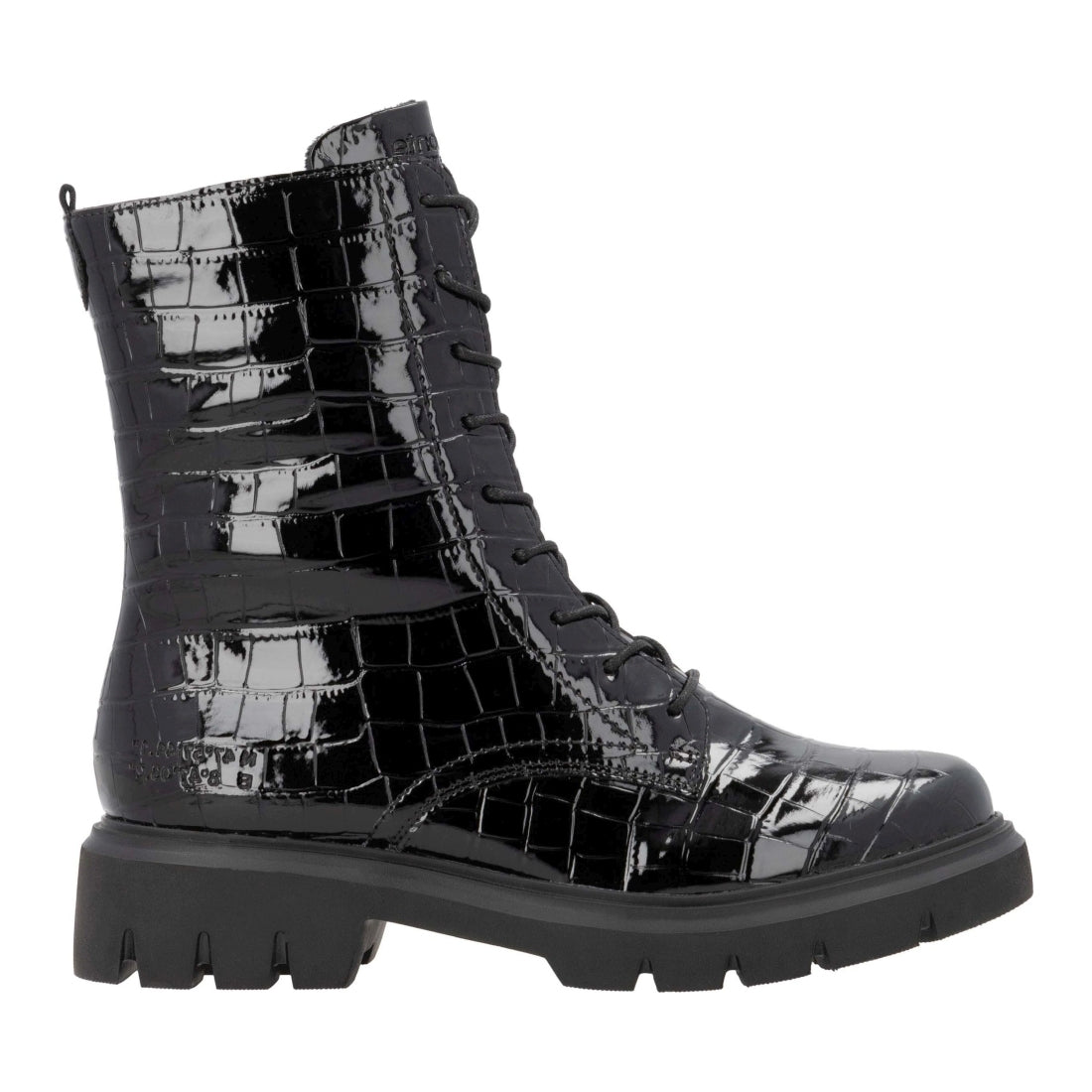 black casual closed ladies mid height boots