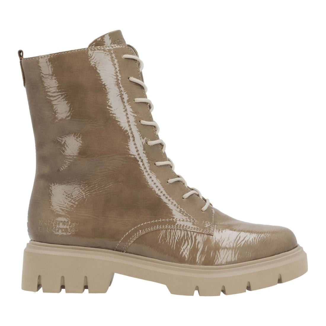 beige casual closed ladies mid height boots