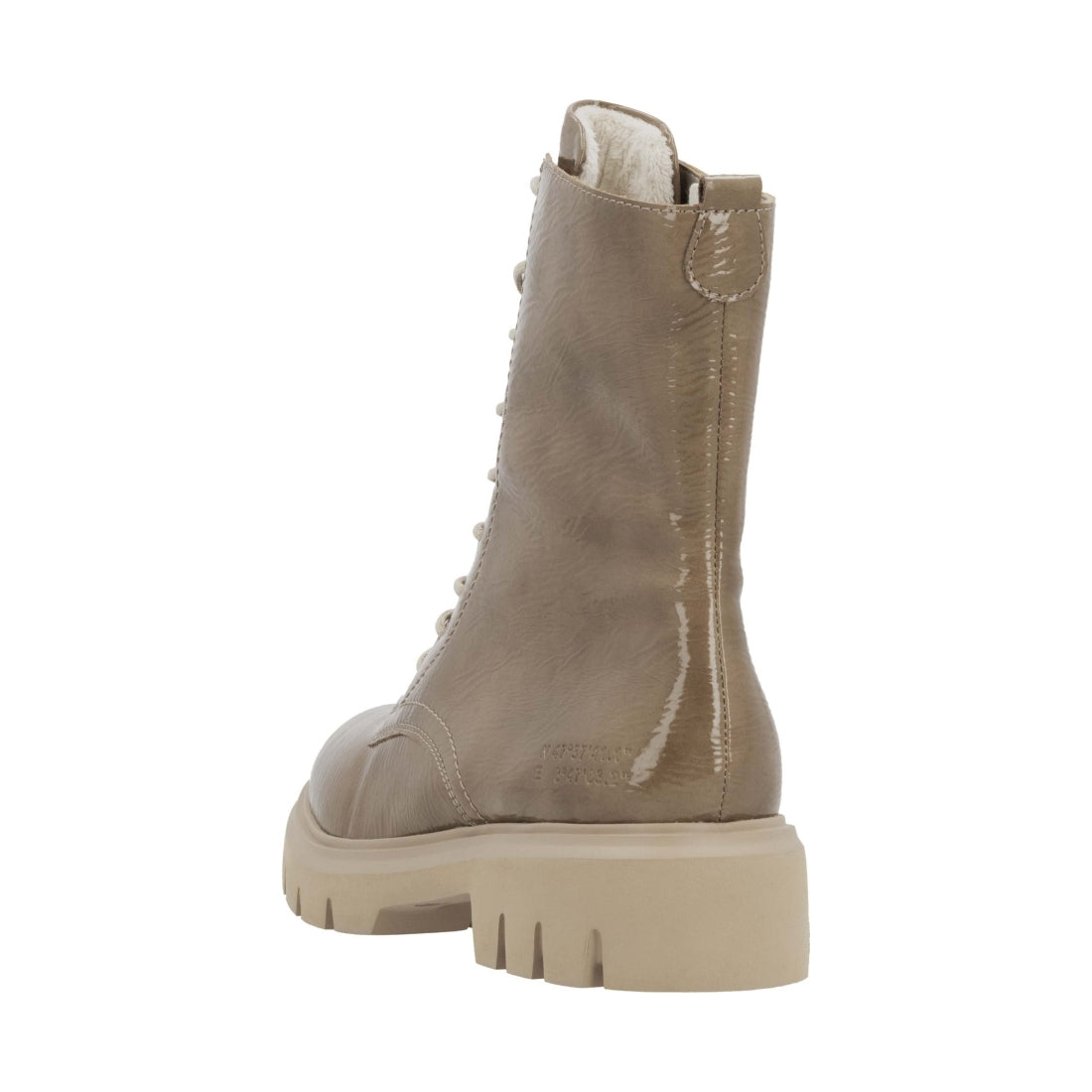 beige casual closed ladies mid height boots