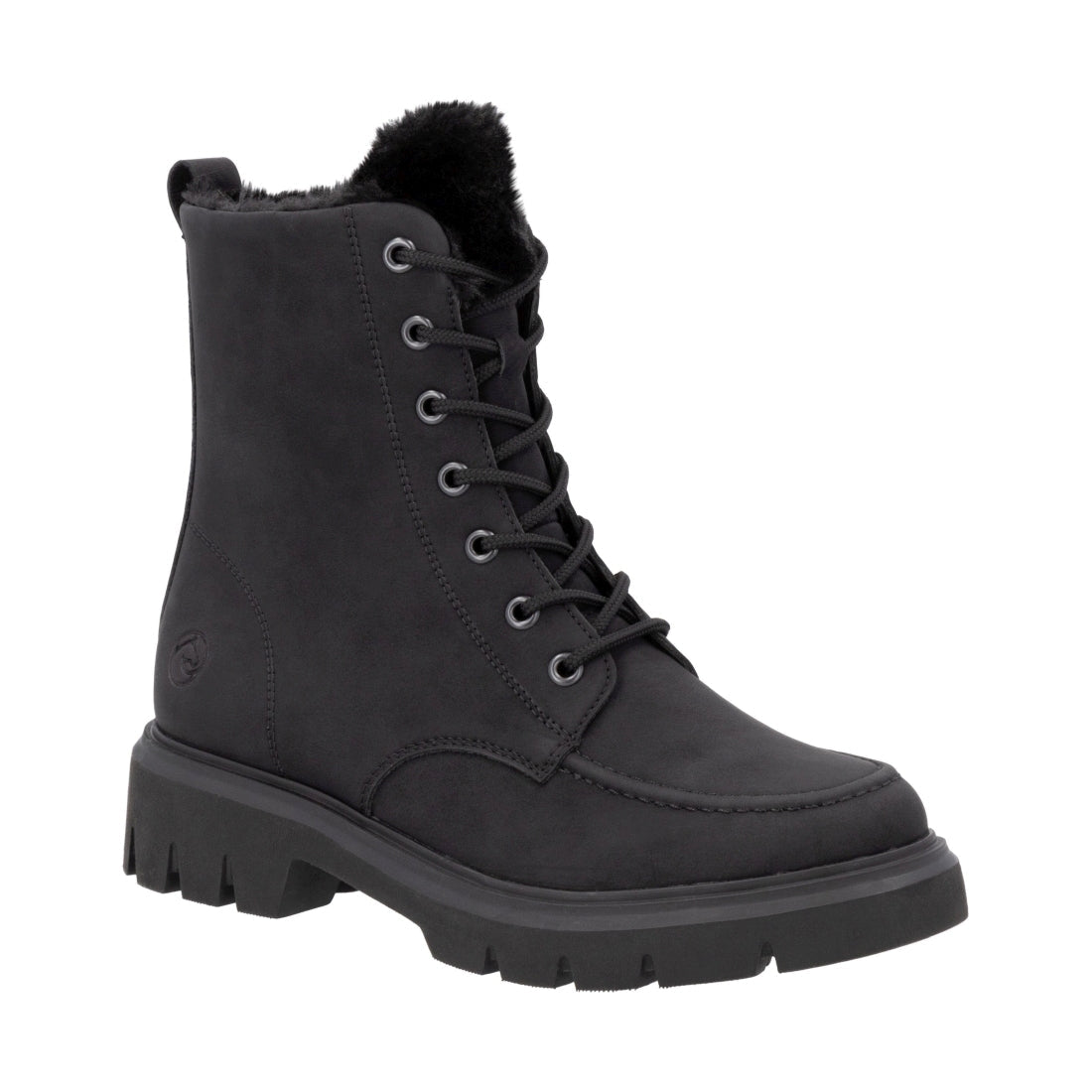 black casual closed ladies mid height boots