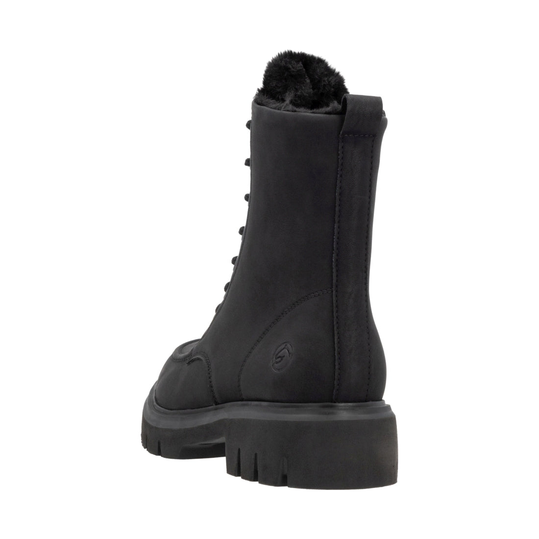 black casual closed ladies mid height boots