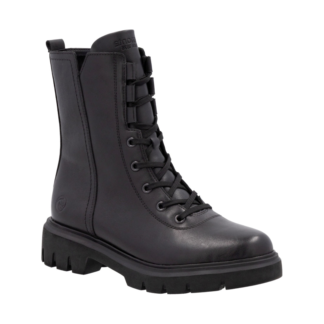 black casual closed ladies mid height boots