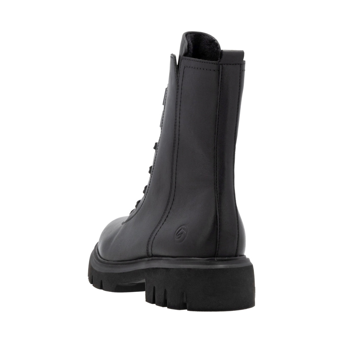 black casual closed ladies mid height boots