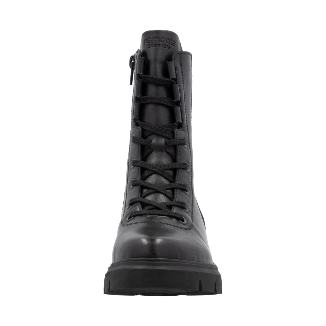 black casual closed ladies mid height boots