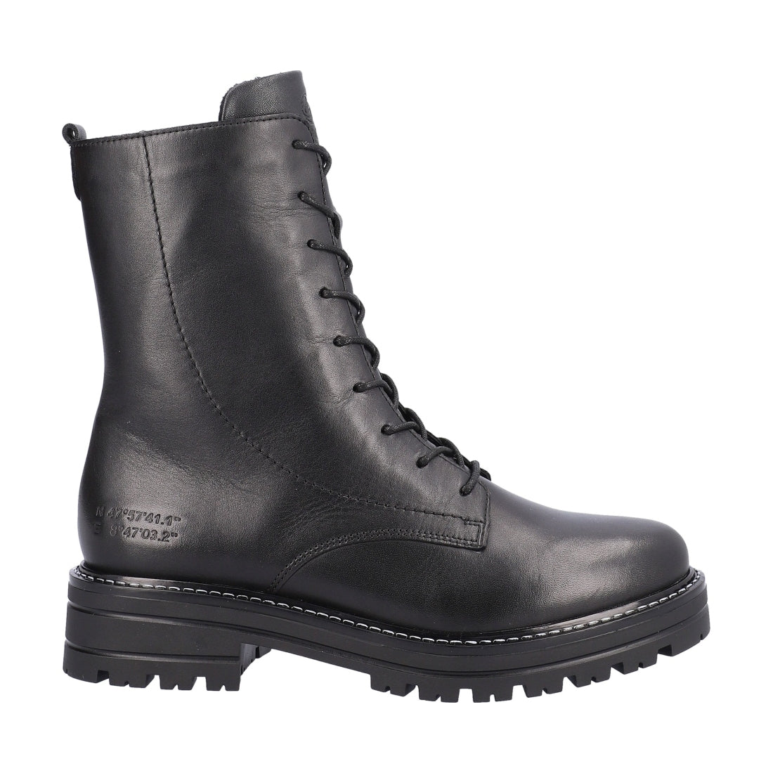 black casual closed ladies mid height boots