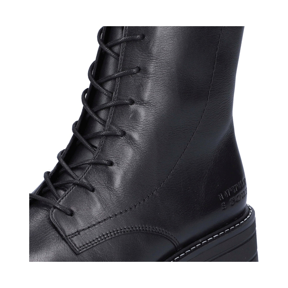 black casual closed ladies mid height boots