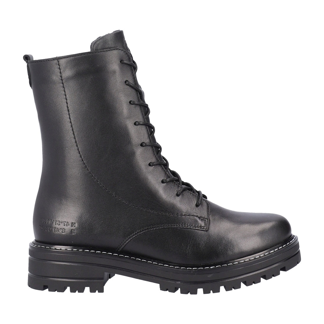 black casual closed ladies mid height boots