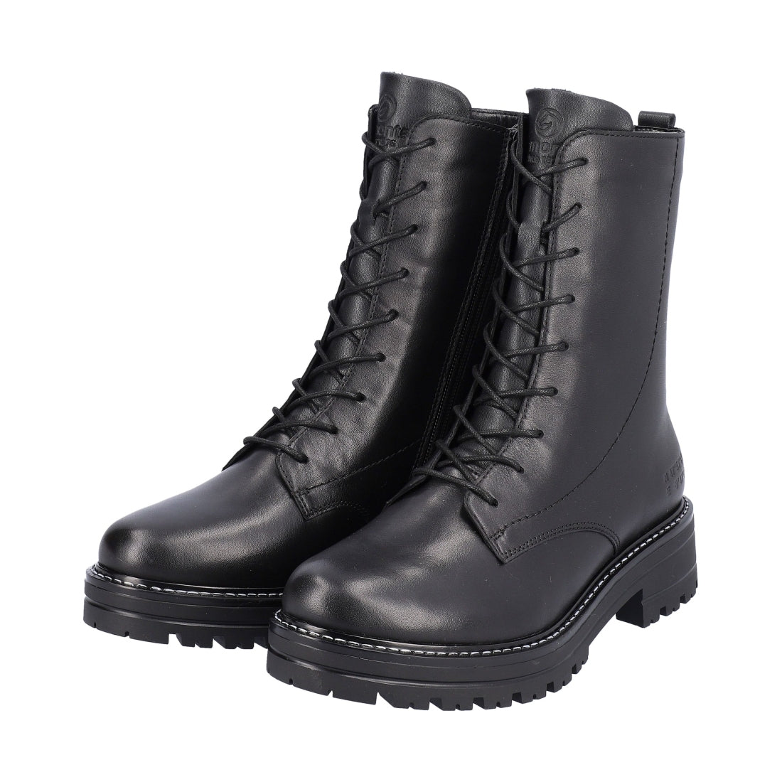 black casual closed ladies mid height boots