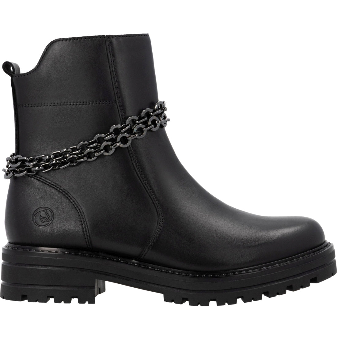 black casual closed ladies mid height boots