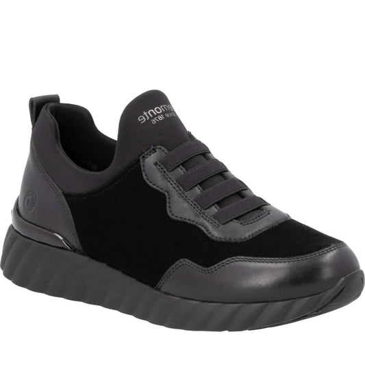 black casual closed ladies shoes