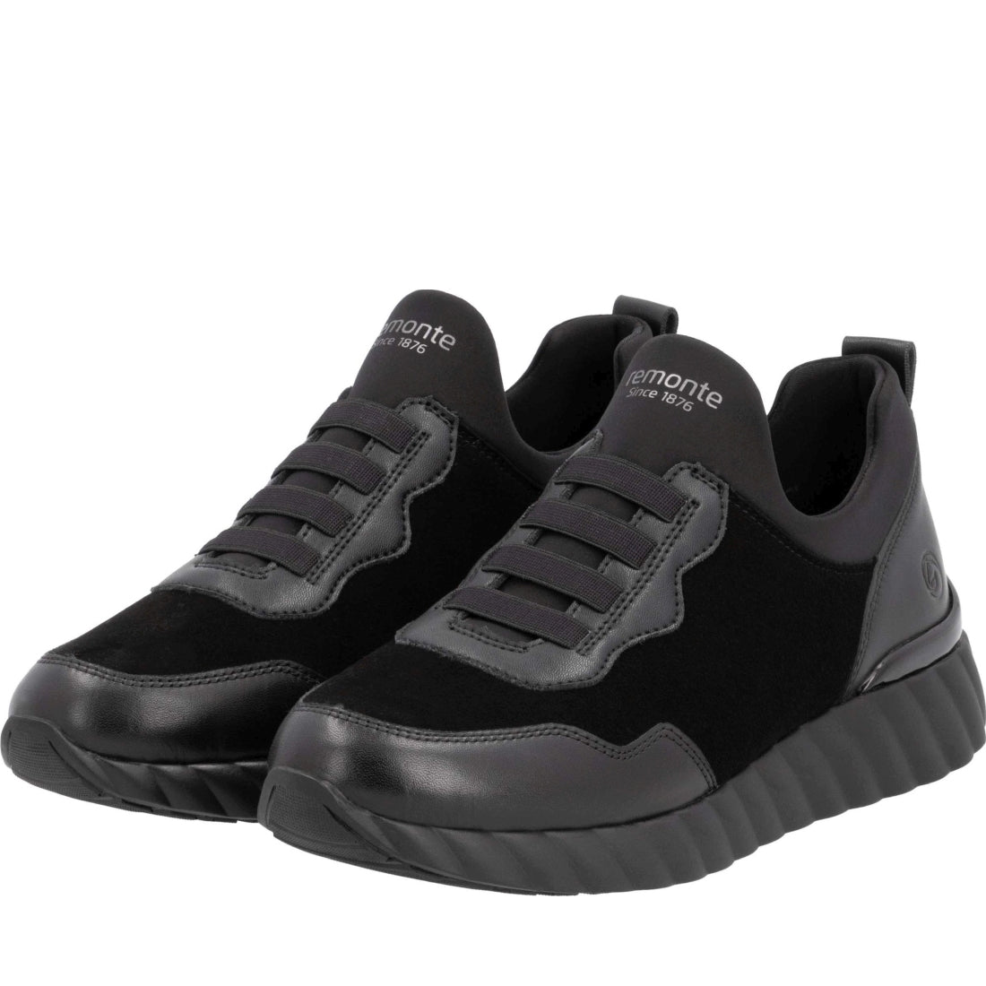 black casual closed ladies shoes