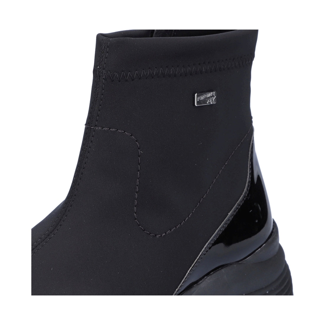 black casual closed ladies mid height boots