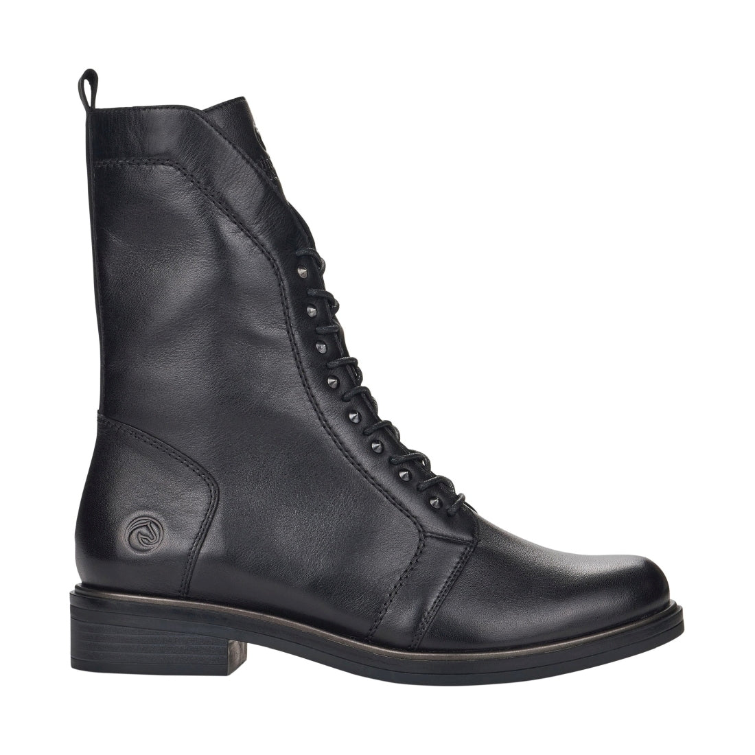 black casual closed ladies mid height boots