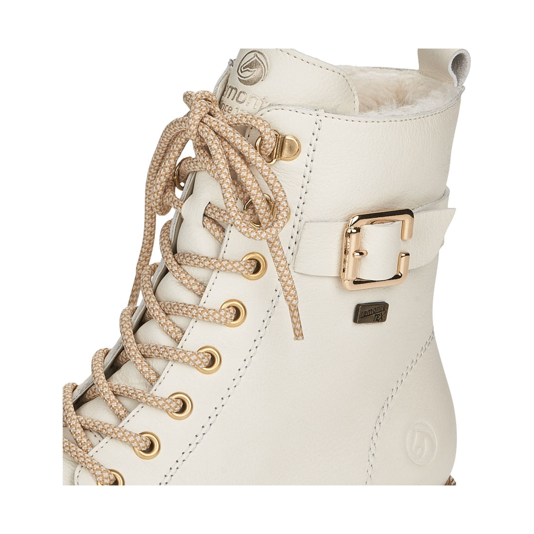 white casual closed ladies mid height boots