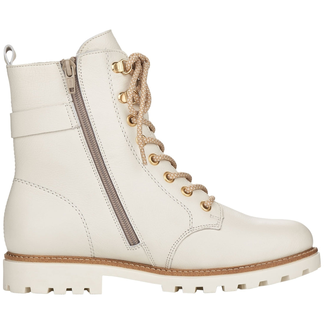 white casual closed ladies mid height boots