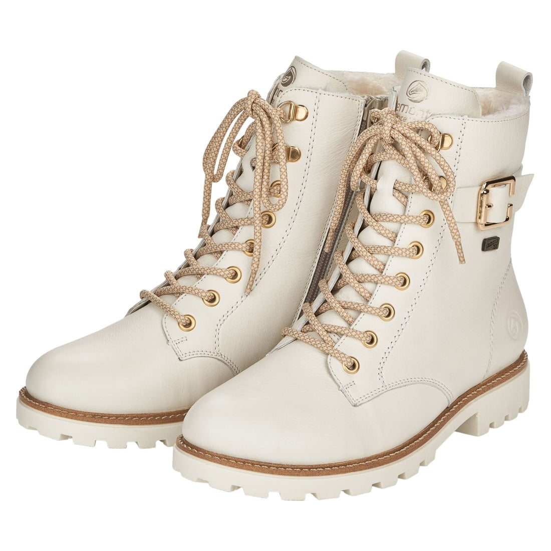 white casual closed ladies mid height boots