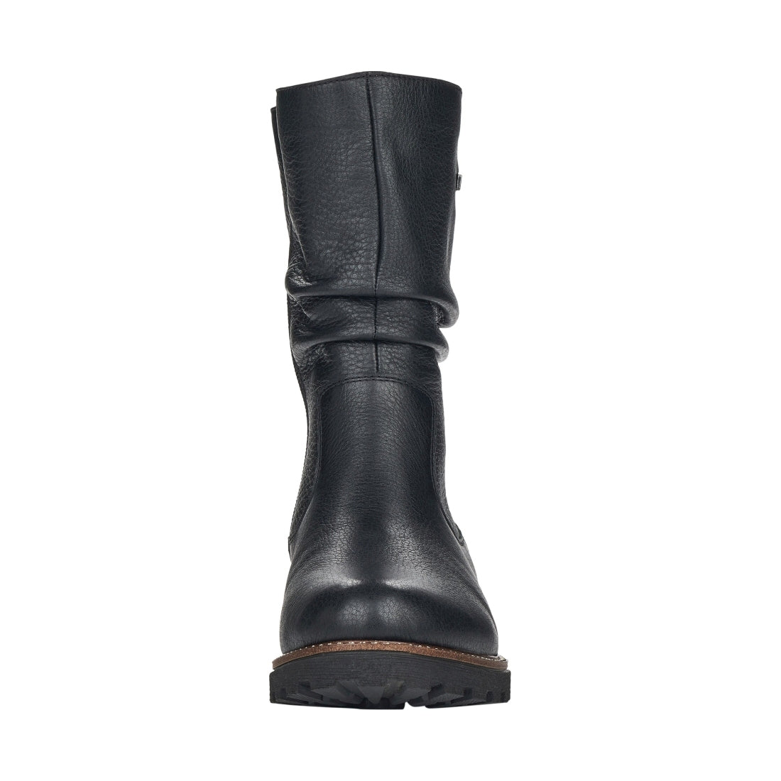 black casual closed ladies mid height boots