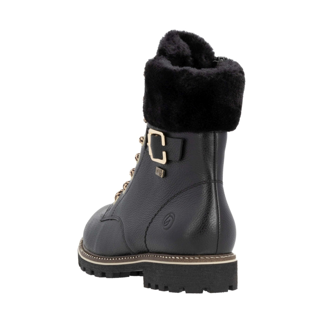 black casual closed ladies mid height boots