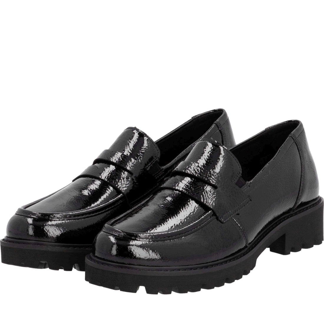 black elegant closed ladies shoes