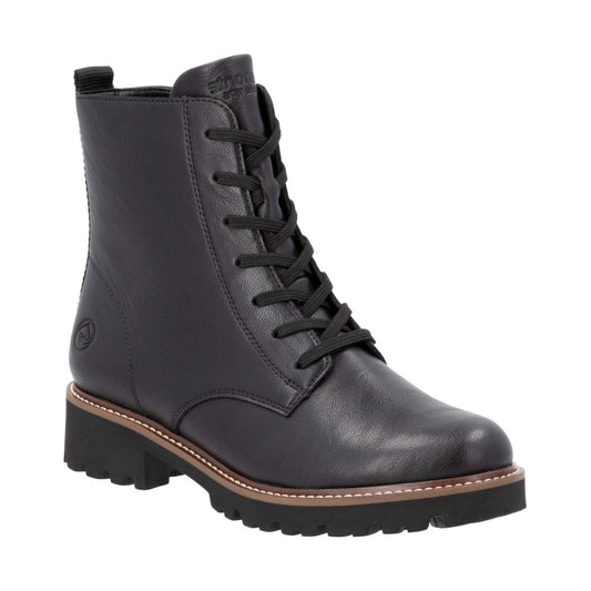 black casual closed ladies mid height boots