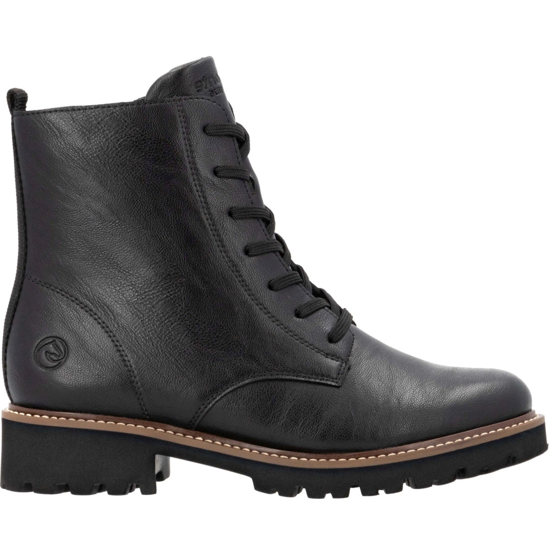 black casual closed ladies mid height boots