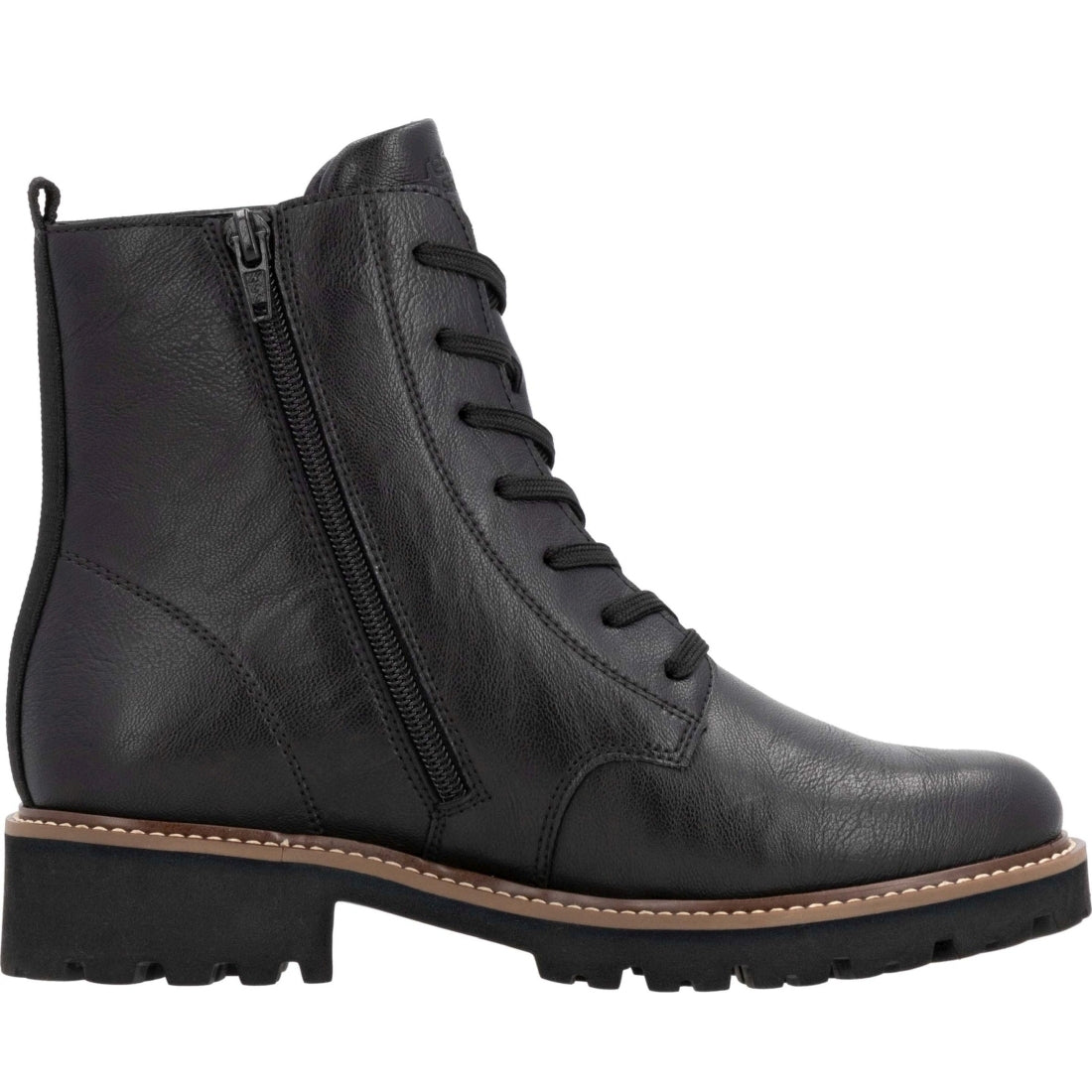 black casual closed ladies mid height boots