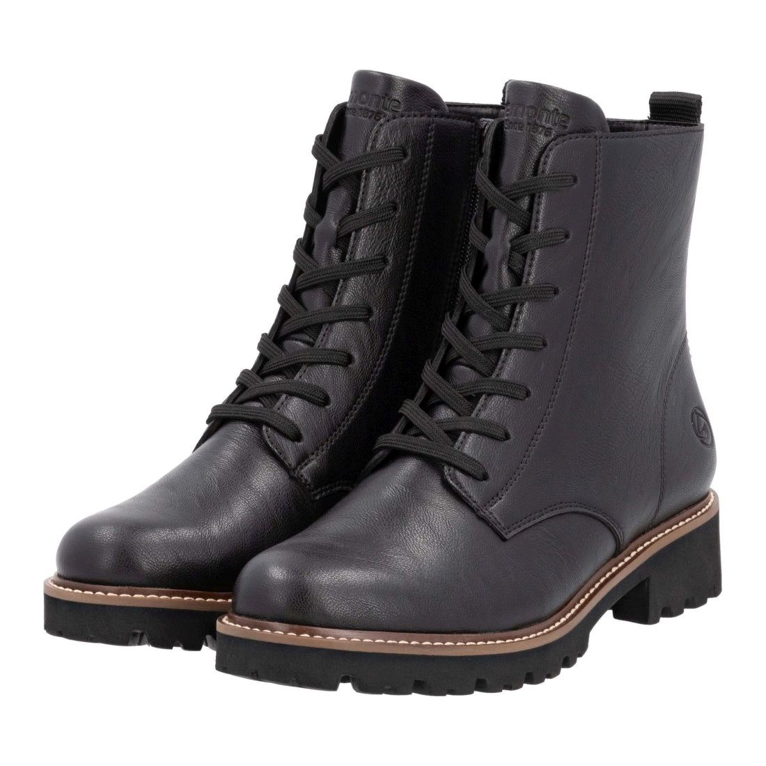 black casual closed ladies mid height boots