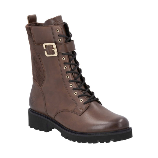 brown casual closed ladies mid height boots