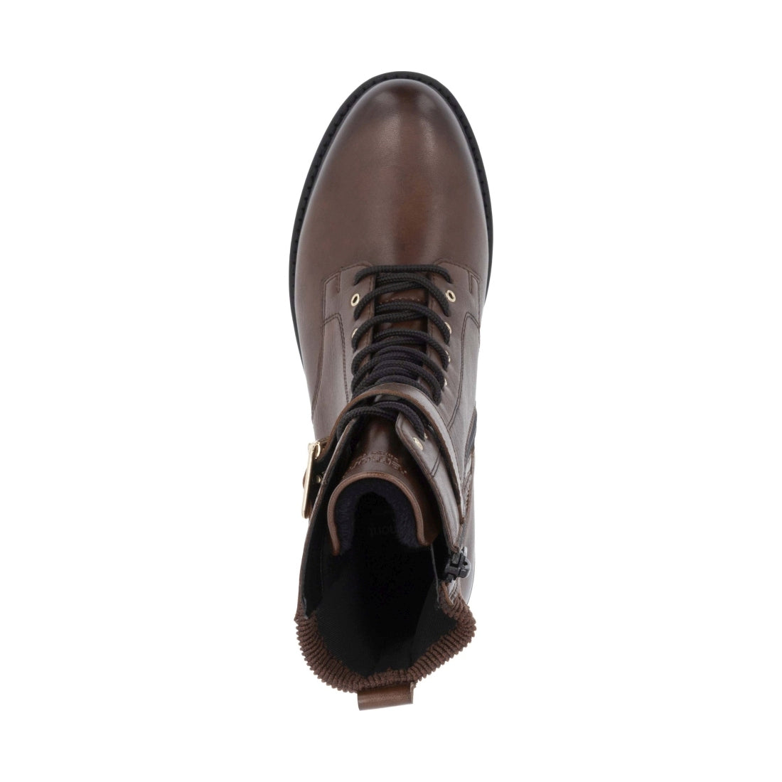 brown casual closed ladies mid height boots