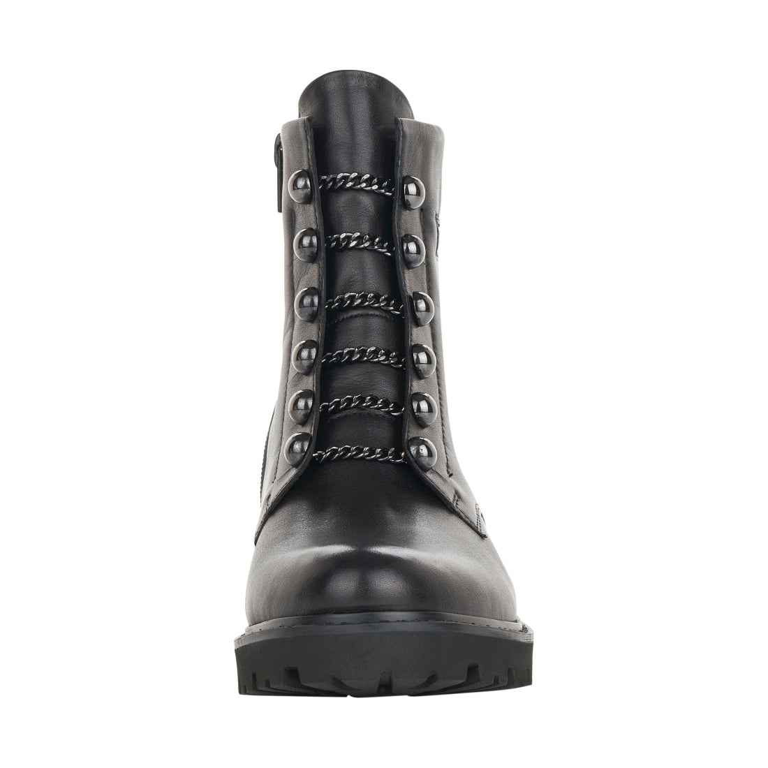 black casual closed ladies mid height boots