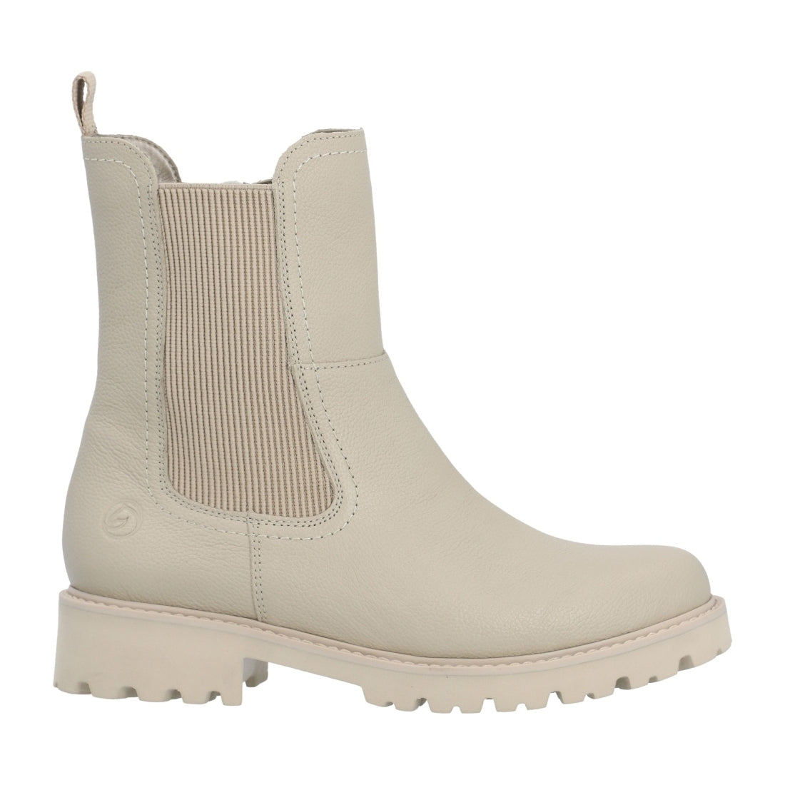 beige casual closed ladies mid height boots